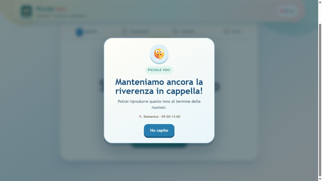 La domenica, prima la riverenza